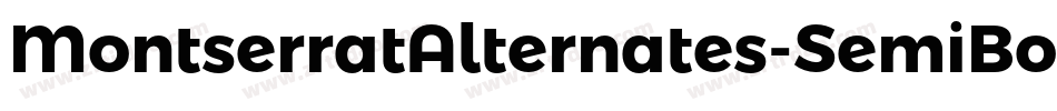 MontserratAlternates-SemiBoldItalic字体转换