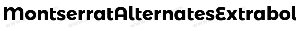 MontserratAlternatesExtrabold-a0Ag字体转换
