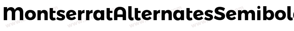 MontserratAlternatesSemibold-jM57字体转换