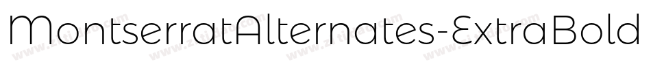 MontserratAlternates-ExtraBold字体转换