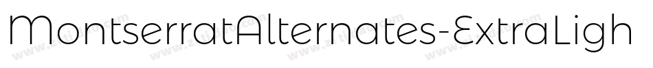 MontserratAlternates-ExtraLightItalic字体转换
