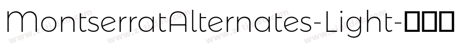MontserratAlternates-Light字体转换