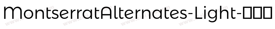 MontserratAlternates-Light字体转换