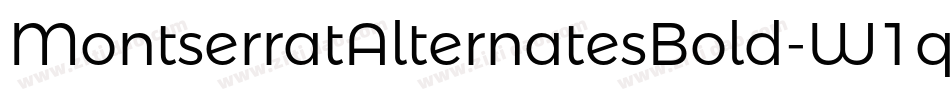 MontserratAlternatesBold-W1qO字体转换