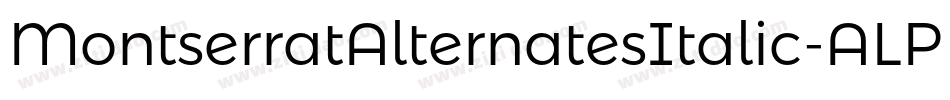 MontserratAlternatesItalic-ALPBx字体转换