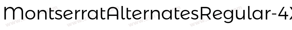 MontserratAlternatesRegular-4XZW字体转换