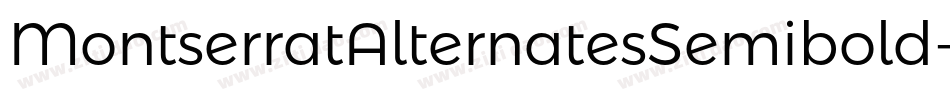 MontserratAlternatesSemibold-jM57字体转换