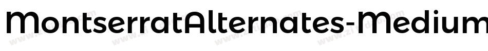 MontserratAlternates-Medium字体转换