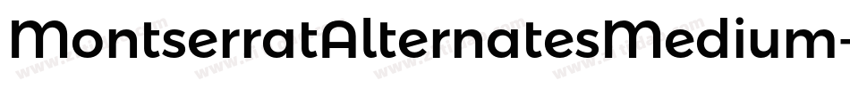 MontserratAlternatesMedium-VjlV字体转换