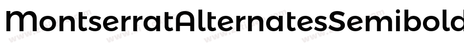 MontserratAlternatesSemibold-jM57字体转换