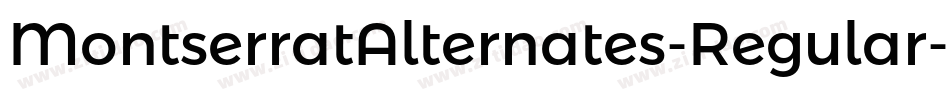 MontserratAlternates-Regular字体转换
