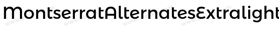 MontserratAlternatesExtralight-EKG8字体转换