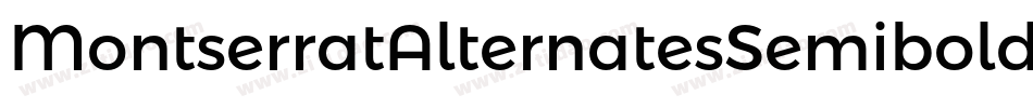 MontserratAlternatesSemibold-02aG字体转换