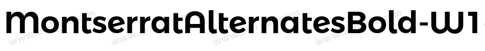 MontserratAlternatesBold-W1qO字体转换