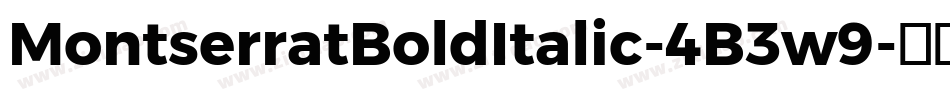 MontserratBoldItalic-4B3w9字体转换