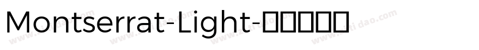 Montserrat-Light字体转换