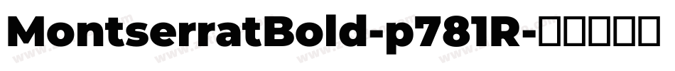 MontserratBold-p781R字体转换