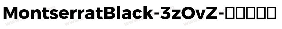 MontserratBlack-3zOvZ字体转换