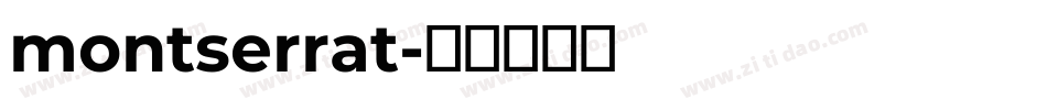 montserrat字体转换