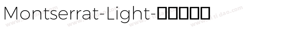 Montserrat-Light字体转换