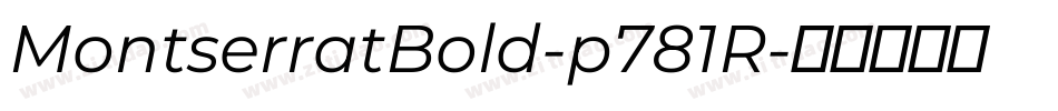 MontserratBold-p781R字体转换