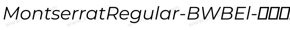 MontserratRegular-BWBEl字体转换