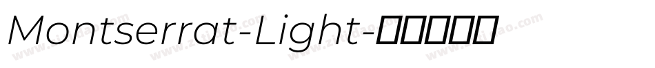 Montserrat-Light字体转换