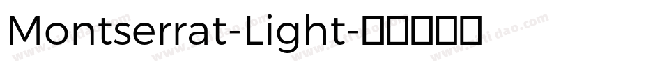Montserrat-Light字体转换