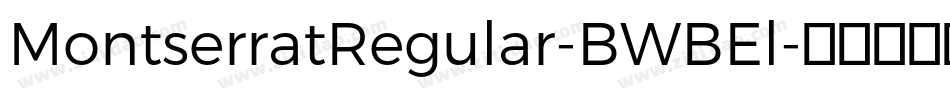 MontserratRegular-BWBEl字体转换
