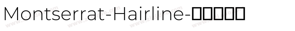 Montserrat-Hairline字体转换