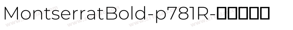 MontserratBold-p781R字体转换