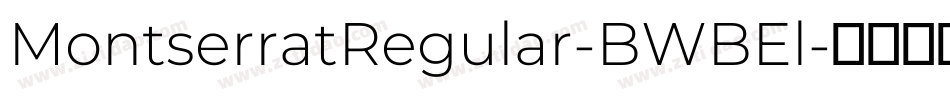 MontserratRegular-BWBEl字体转换