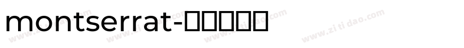 montserrat字体转换