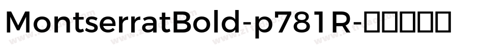 MontserratBold-p781R字体转换