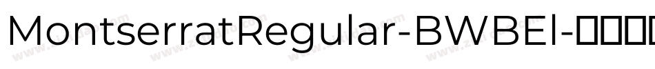 MontserratRegular-BWBEl字体转换
