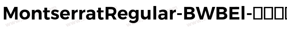 MontserratRegular-BWBEl字体转换