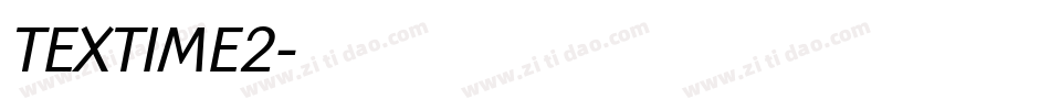 TEXTIME2字体转换