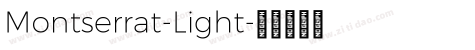 Montserrat-Light字体转换