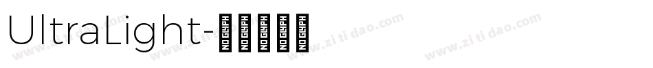 UltraLight字体转换 UltraLight字体转换
