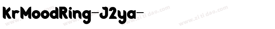 KrMoodRing-J2ya字体转换