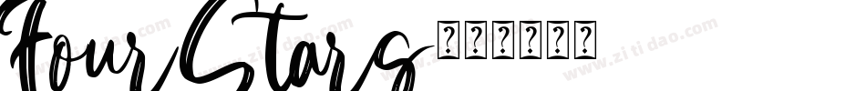 FourStars字体转换