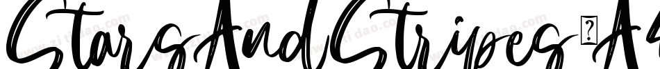 StarsAndStripes-A4XM字体转换