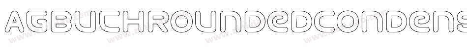 AGBuchRoundedCondensedBQ-BoldOutline字体转换 AGBuchRoundedCondensedBQ-BoldOutline字体转换