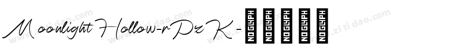 MoonlightHollow-rPzK字体转换
