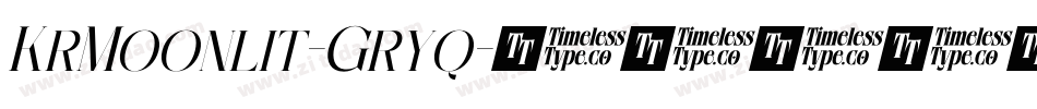 KrMoonlit-Gryq字体转换