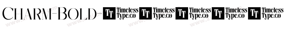 Charm-Bold字体转换