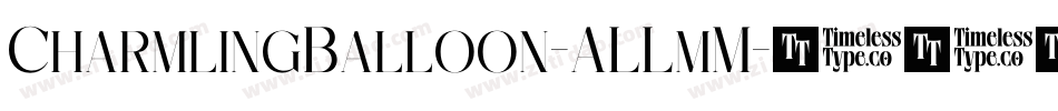 CharmlingBalloon-ALLmM字体转换
