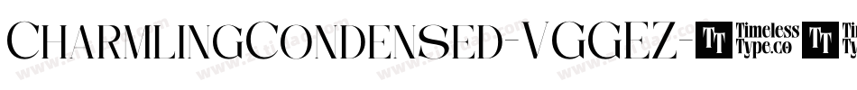 CharmlingCondensed-VGGEZ字体转换