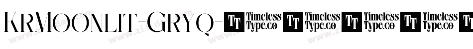 KrMoonlit-Gryq字体转换