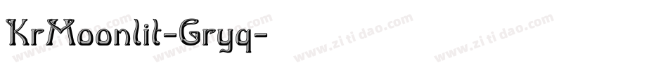 KrMoonlit-Gryq字体转换